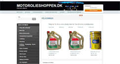 Desktop Screenshot of motorolieshoppen.dk